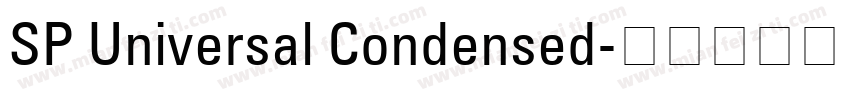 SP Universal Condensed字体转换